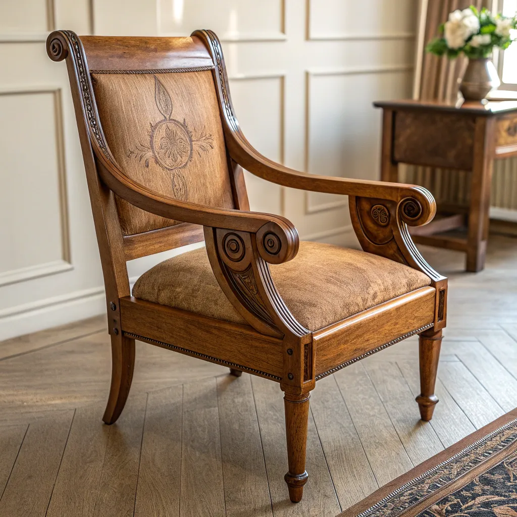 Vintage Wooden Armchair